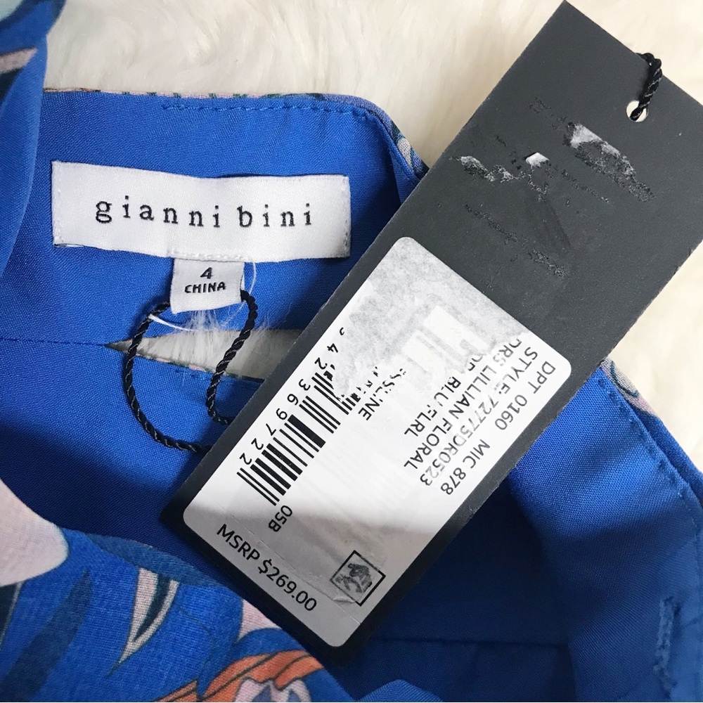 Gianni Bini Blue Floral Maxi Dress - Picture 10 of 12